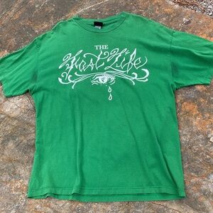 Vintage Y2K Famous Stars & Straps Fast Life Tee XL Green FSAS